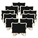 ManYee 10 Pack Mini Rectangle Chalkboards High Quality Wooden Small Chalkboard Labels with Easel Stand for Message Board Signs Table Numbers Food Label Wedding Registry Items
