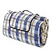 ALLWA Extra Large 69x79 Inch Classic Plaid 2nd Generation Picnic Outdoor Blanket Mat - Fold with Waterproof Backing for Beach