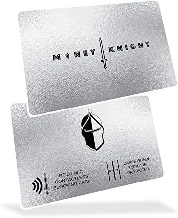 Blocking Card | Credit Card Protection & Contactless Card Protector by MONEY KNIGHT | RFID/NFC Wallet Protection – Ultra Thin & Super Light Anti Skimming & Anti-Cloning Card Device