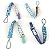 Premium Quality Baby Pacifier Clip (4 Pack) for Boys and Girls! . Fun and Cute ,Extra Safe, Double-sided Baby Pacifier Leash Designs.