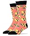 Oooh Yeah Socks - Mens Crew - PINEAPPLE DUDE Pnk, Large