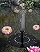 Solar Water Pump Solar Fountain Pump OUSI Solar Powered Bird Fountain Kit Solar Water Fountain Pump Solar Fountain for Birdbath Solar Pond Pump Solar Pump Solar Bird Bath Fountains with Spray Nozzles