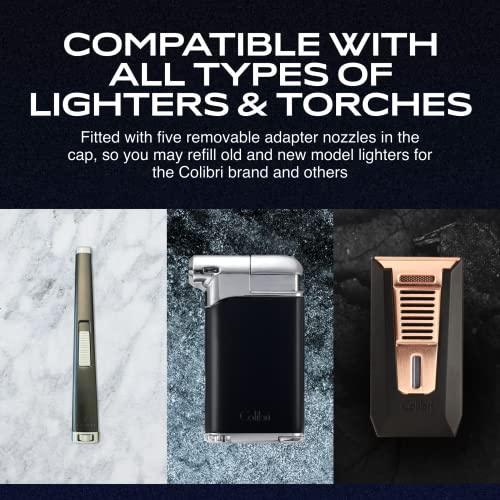 Colibri Premium Butane Fuel Refill for Lighters, Butane Torch