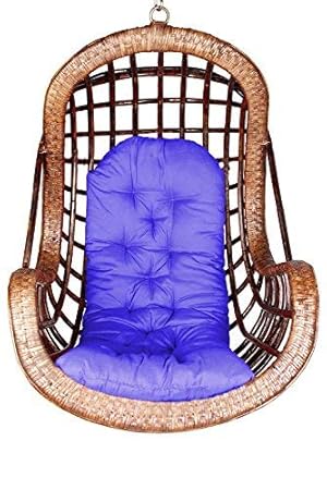 VIRASAT FURNITURE & FURNISHING Outdoor,Indoor,Balcony,Garden,Patio,Hanging Swing Chair with Cushion & Hook/Color-Brown