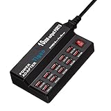 Tigeo 60W 10-Port USB Wall Charger, PowerPort 10 for iPhone 7 / 6s / Plus, iPad Pro / Air 2 / mini, Galaxy S7 / S6 / Edge / Plus, Note 5 / 4, LG, Nexus, HTC and More