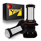 YaaGoo H10/9140/9145 red LED Fog DRL Driving Lights bulbs,Replacement of Halogen,360 degree bright,2pcs