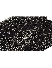 HADA PAREJA D20S004 Vestido largo de noche con lentejuelas en forma de V de los años 1920