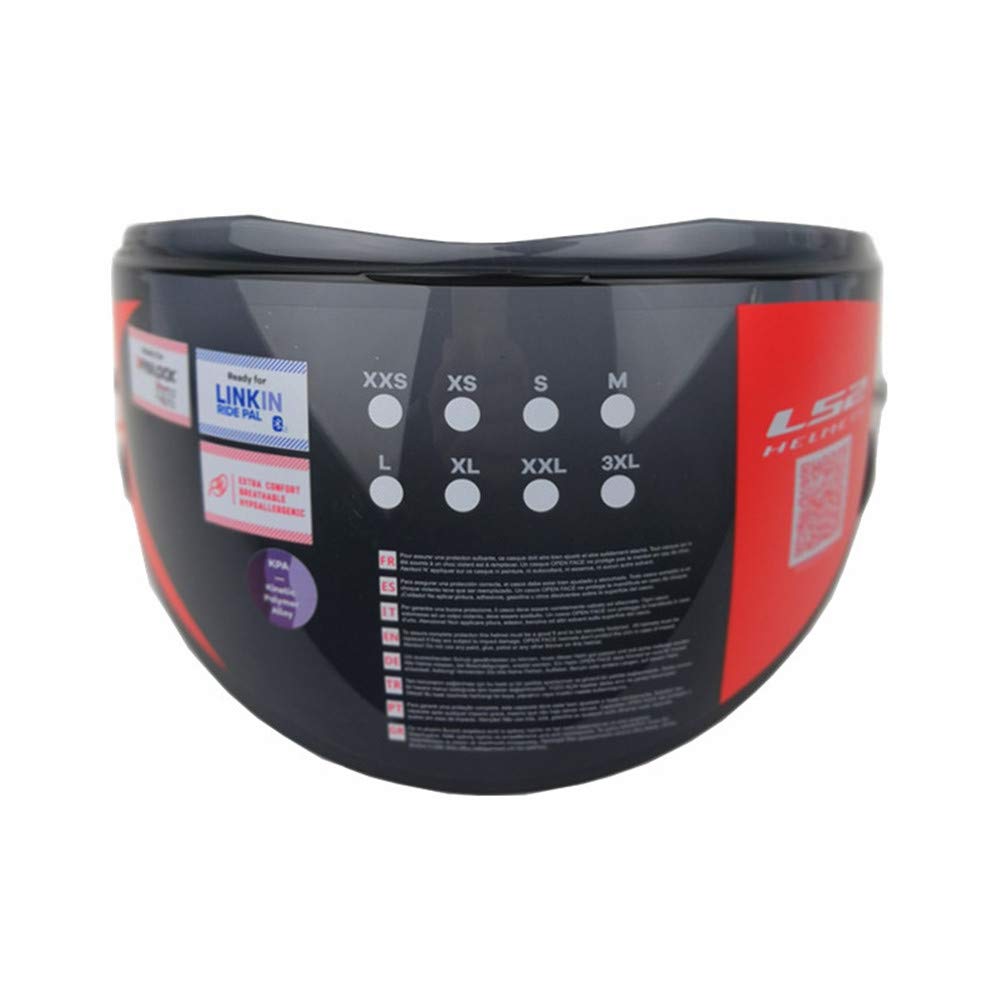 LS2 FF399 Valiant Helmet Visor Flip Up Modular Helmets Replacement Lens Glasses (Dark Smoke)