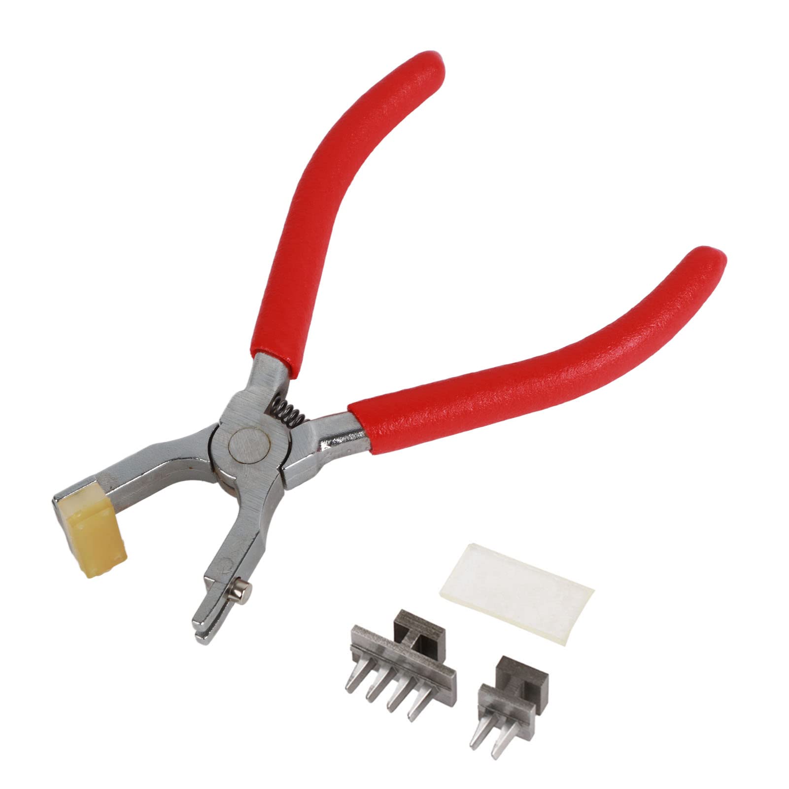 4mm Leather Hole Punch, Silent Stitching Hand Pliers, Heavy Duty Snap Setter Tool for Leather Craft, Boat Covers, DIY Projects, Metal Snaps Repair