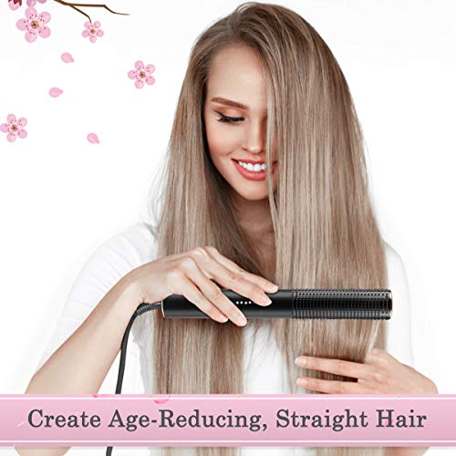 GICLAIN Hair Straightener Brush, Curlyer Hair Straightener with 25s