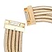 Fancy Love New Punk Wide Stretch Rope Gold Maxi Colar Chocker Necklace