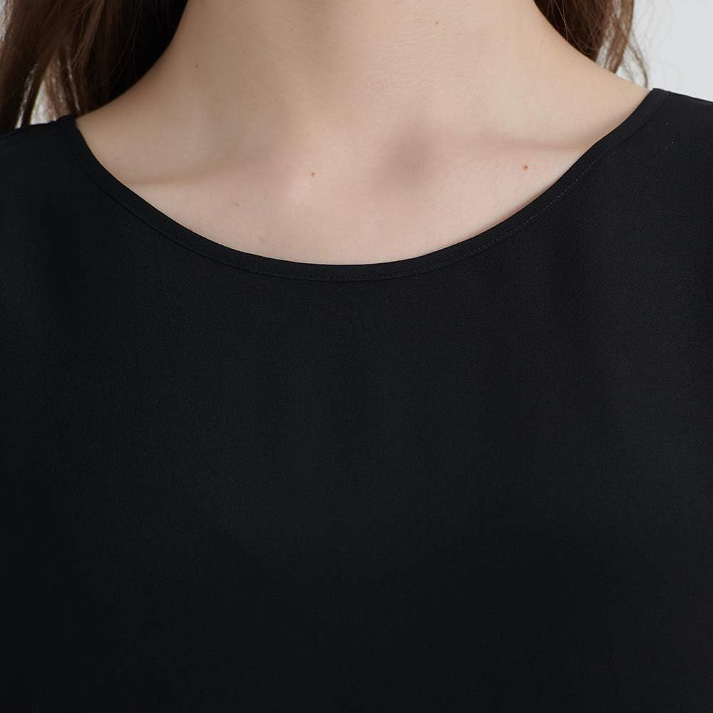 Lilysilk Seide Kleider Schlichte Minikleider Seidenkleider Cocktailkleider Rundkragen 16 Momme Schwarz Xs Business Bekleidung Ayurvedanetworkbhu Com
