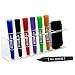 MyGift Wall Mounted Clear Acrylic Dry Erase Marker Holder Organizer for 6 Markers and Eraser Holder, Hanging Whiteboard Accessories Rack for Office Home Dorm Classroom Meeting Room