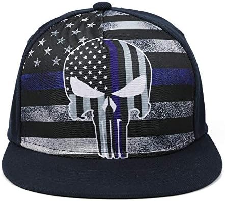 Odelia Walter Unicorns/Skull/Flag Flat Bill Snapbacks Baseball Caps Trucker Hat