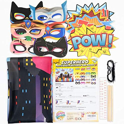 Wonder Woman and Other Superheroes Cityscape Photography Backdrop - Image 5