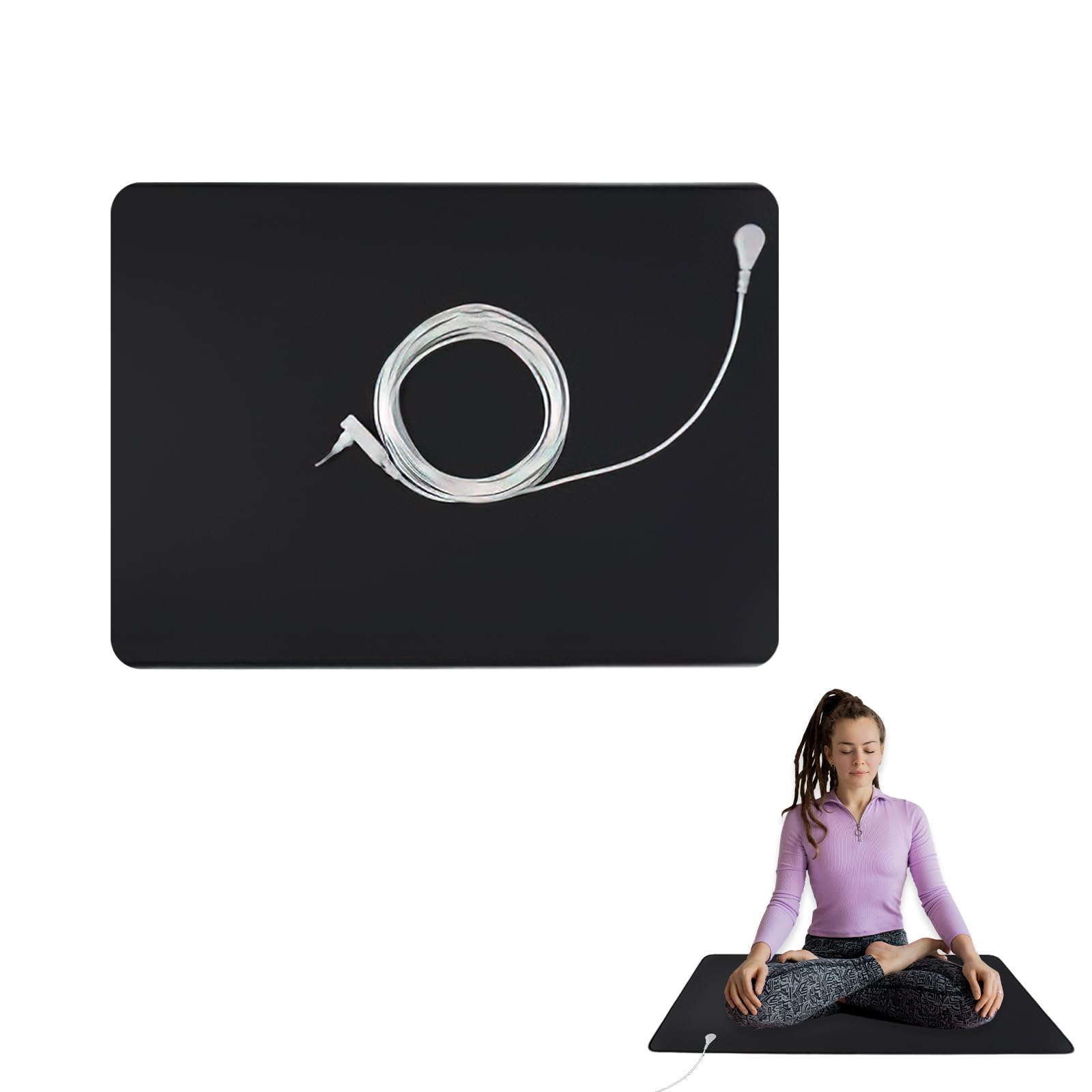 FunnAura 40 X 60 cm Grounding Mat, Anti Static Earthing Mat for Improving Sleep Balance Anxiety Relief