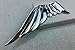 1 Pair Silver Angel Wings Emblem 3D Metal Car Auto Motorcycle Symbol Totem Badge Sticker Car Tuning Styling