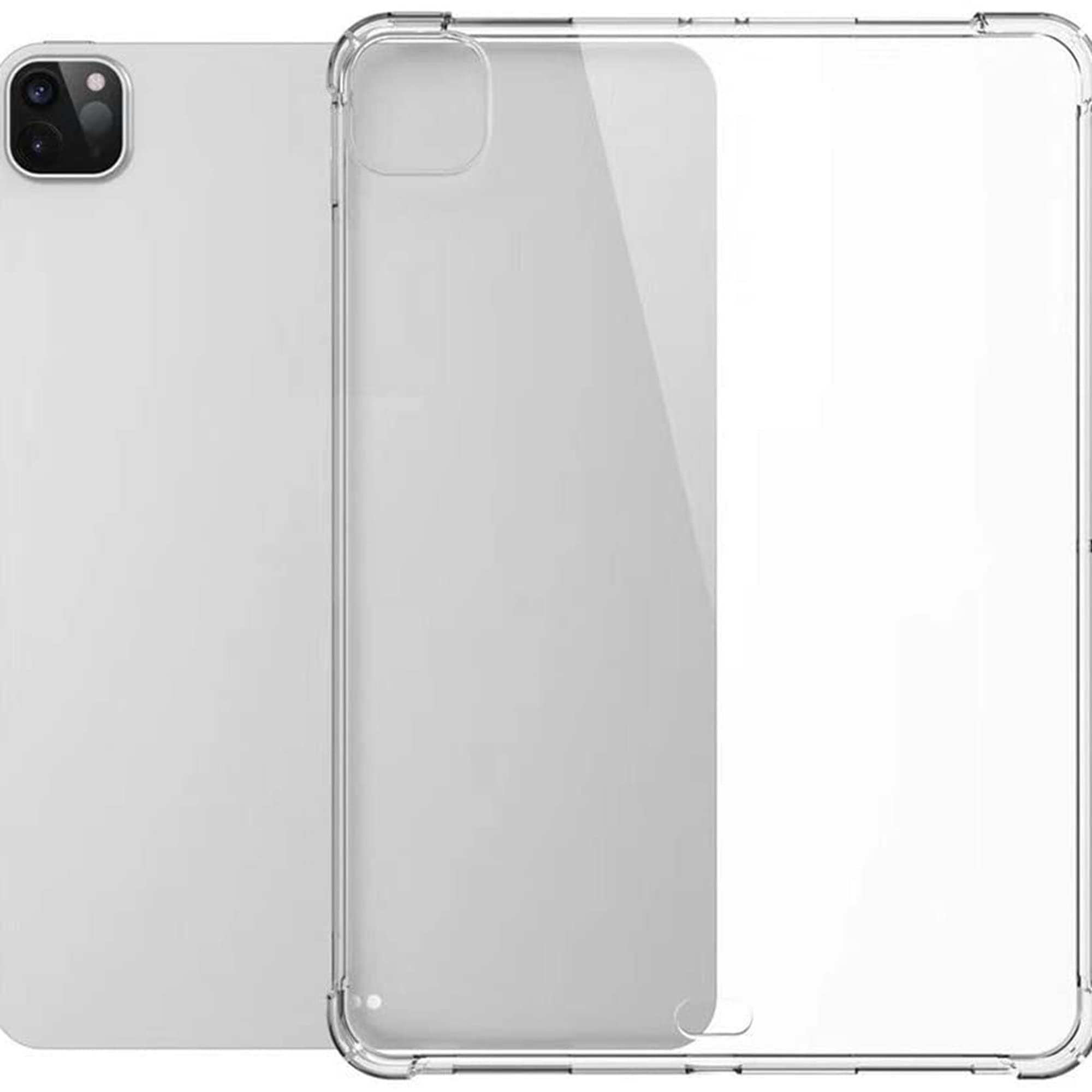 DV Bumper Gel iPad Pro 12.9" 6th 5th 4th Generation Case Soft TPU Transparent Clear Back Cover Shockproof Drop Protection Ultra Slim Scratch Resistant Case Cover For iPad 12.9 2022 2020