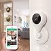 MiSafes 1280x720p HD C303-1 Mini Wireless Surveillance Camera with Microphone Speaker with 2 Way Talk & Remote Monitoring System for iOS & Andriod App, White