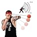 Reflex Boxing Ball Head Cap with Punch Gloves Boxer Equipment Combo Gym Gear Set for Punching Accuracy, Speed Training, Faster Reflexes - 3pc Fitness Accessories Kit