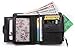 ZOOEASS Women's RFID Mini Soft Leather Bifold Wallet With ID Window Card Sleeve Coin Purse(black)
