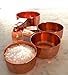 Copper Metal Measuring Cups For Your Rustic & Farmhouse Kitchen Decor, Superior Strength Stainless Steel Core, Beautiful Finish, Baking Supplies, Cooking Tools, A Lovely Gift, Attractively Boxed