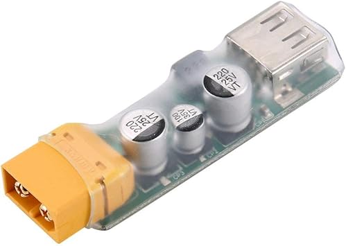 Icquanzx Xt60 To Usb Fast Charge Converter Support 3s 6s Lipo Battery 10 5v 32v Input 3v 20v Output 45w Maximum Fast Charging Adapter For Rc Racing Drone Amazon De Toys Games