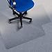 Office Marshal Polycarbonate Chair Mat with Lip for High Pile Carpet Floors, 30