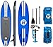 iROCKER Inflatable All-Around Stand Up Paddle Board 11' Long 32