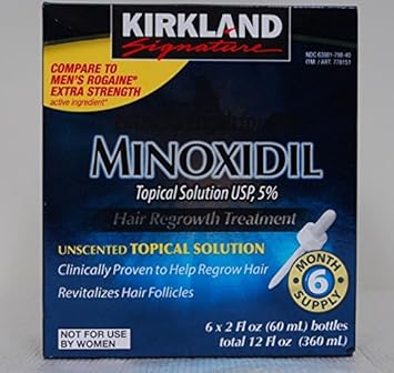Amazon Com 6 Months Kirkland Generic Minoxidil 5 Mens Hair