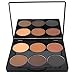 Ucanbe 6 Color Contour Kit Bronzer Face Powder Palette Contouring Makeup Set with Mirror,#3