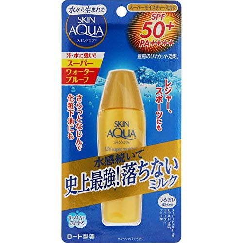 ROHTO Skin Aqua Super Moisture Milk (SPF50 PA ++++) 40mL in Kuwait Whizz Facial Sunscreens