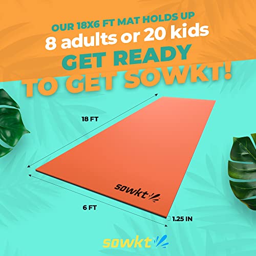 SOWKT 18 x 6 Feet Lily Pad Floating Mat Extra Large Floating Mat for