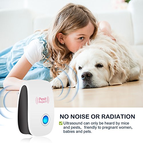 Ehome Ultrasonic Pest Repeller Pest Control - Electronic Mouse repellent Plug in Pest Warrior- Bug Repellent for Mice, Rat,Bug,Spider,Roach,Fly,Ant - No More Insect Sprayers&Mouse Trap - Thumbnail 4