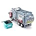 KDW 1/43 Scale Diecast Recycling Garbage Truck Toys for Kids with Bin (Gray)