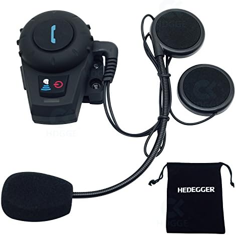 HDGGE BT Motorcycle Motorbike Skiing Helmet Bluetooth Headset Wireless Intercom Interphone 500M Motorcycle Bluetooth Headset / Intercom (Single)