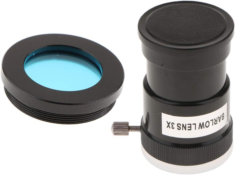 Baosity 1.25 Telescope Eyepiece Barlow Lens 3X Magnification Universal