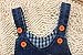 Kidscool Baby Cotton Denim Cute 3D Dog Decoration Soft to Wear Overalls