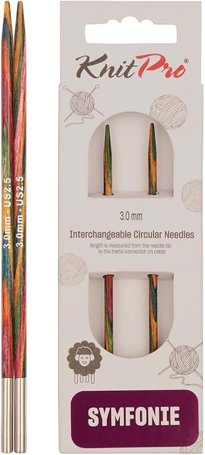KnitPro Symfonie Interchangeable Circular Needles 3.00mm 5in 13cm