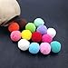 Yoodelife Pom Poms 1.5 Inch 100 Pack Pompoms Pipe Cleaners for DIY Crafts Making, Preschool Crafts Supplies