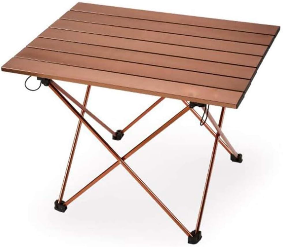 Tablero Plegable Para Carro De Camping - Aleación De Aluminio, Ligero, Portátil, Capacidad 30 Kg, Tamaño 8 Pulgadas (Amarillo)