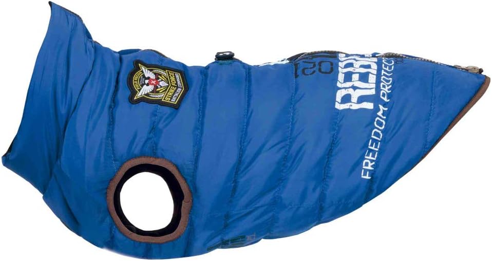 TRIXIE Saint-Malo Coat with Harness for Dogs, blue, 45 cm