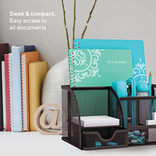 Mindspace Office Desk Organizer with 6 Compartments + Drawer The Mesh