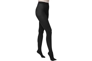 HUE Women’s Super Opaque Tights with Control Top 90 Denier High Waist Pantyhose