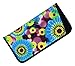 4 Pack Soft Slip In Eyeglass Case For Women, Fun Daisy Design, Color Assortment