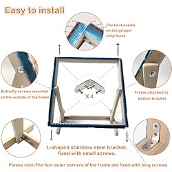 Rug Hooking Frame, Punch Needle Frame, Gripper