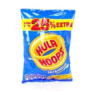 Amazon.com: Salt & Vinegar Hula Hoops 34g Bags (Box of 48 Bulk buy)