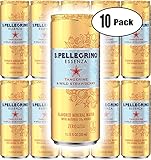 San Pellegrino Essenza Tangerine & Wild Strawberry, 11.15 Fl Oz Can (Pack of 10, Total of 111.5 Fl Oz)