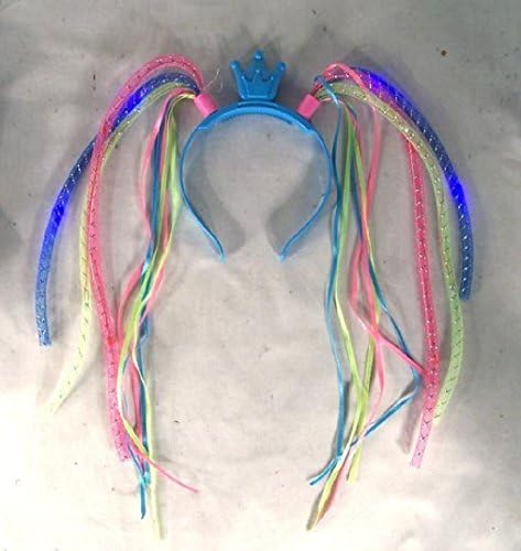 Light Up Princess Noodle Head Band Crown Girls Fun Dress Up Toy New Party Hat