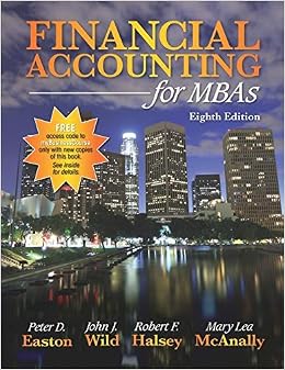 Financial Accounting For Mbas 8e Peter D Easton John J Wild John J Wild 9781618533586 Books Financial Accounting For Mbas 8e Peter D Easton John J Wild John J Wild 9781618533586 Books